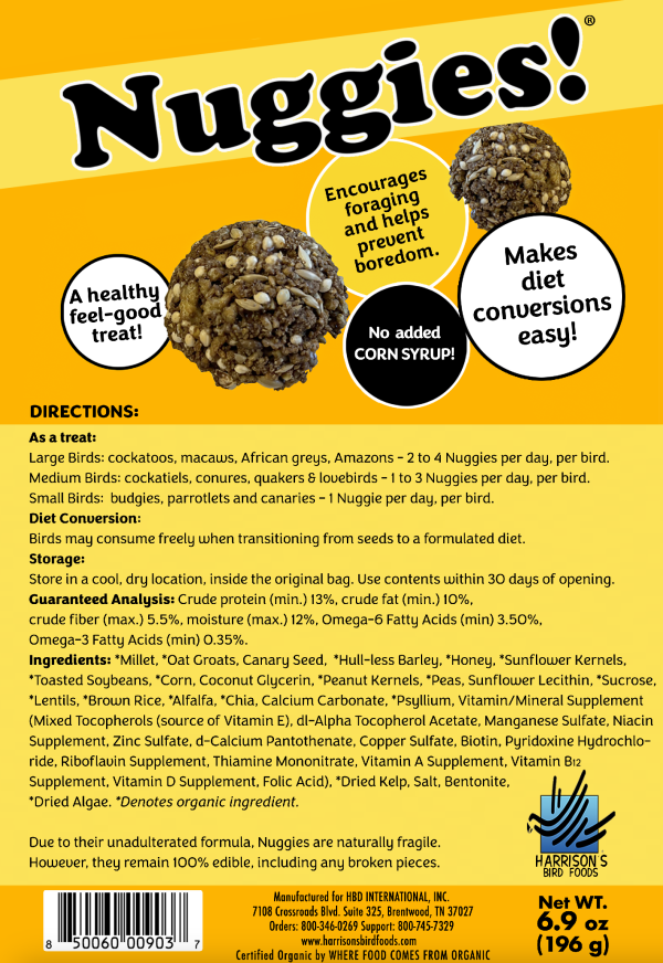 Organic Bird Treats - Nuggies