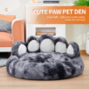 Fun Fluffy Paw Shaped Dog Bed