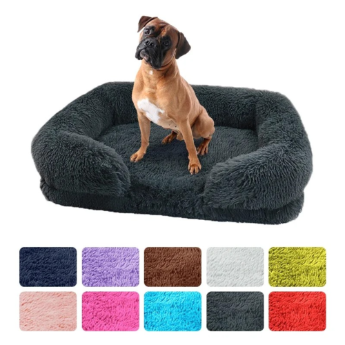 Small-Large Plush Sofa Dog Bed