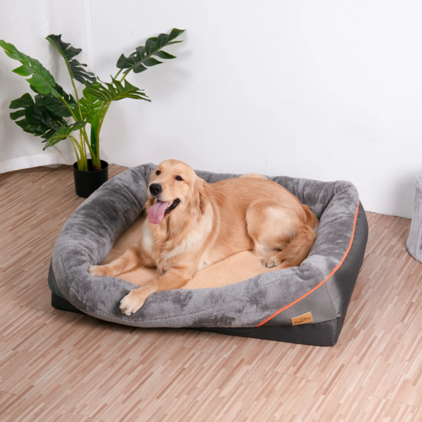 Large Orthopedic-Foam Dog Bed W/ Removable Cover