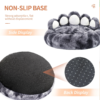 Fun Fluffy Paw Shaped Dog Bed