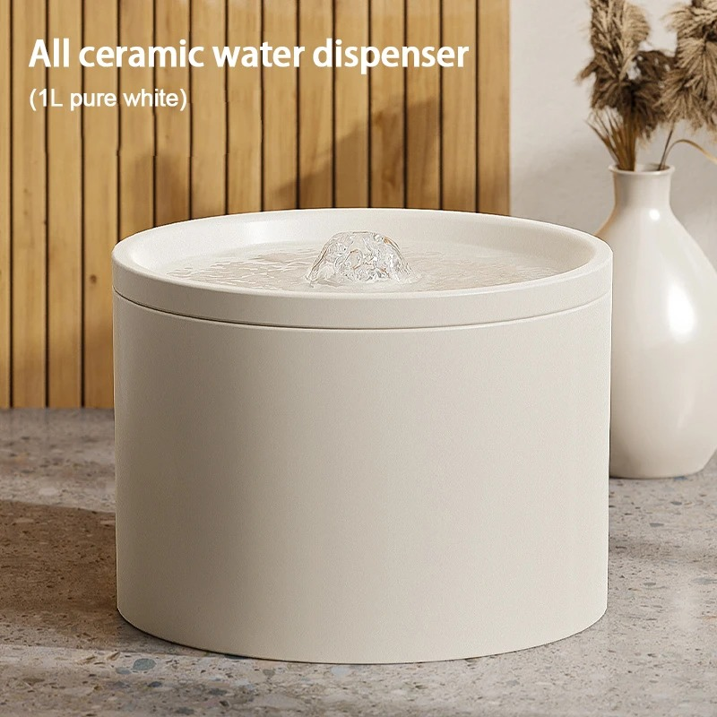 Cat Water Fountain - white