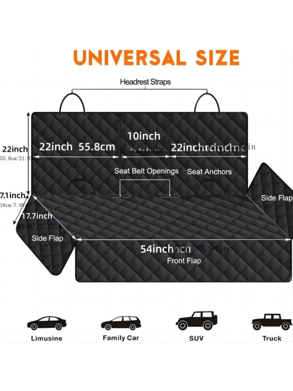 Car Seat Protector For Dogs - Bench